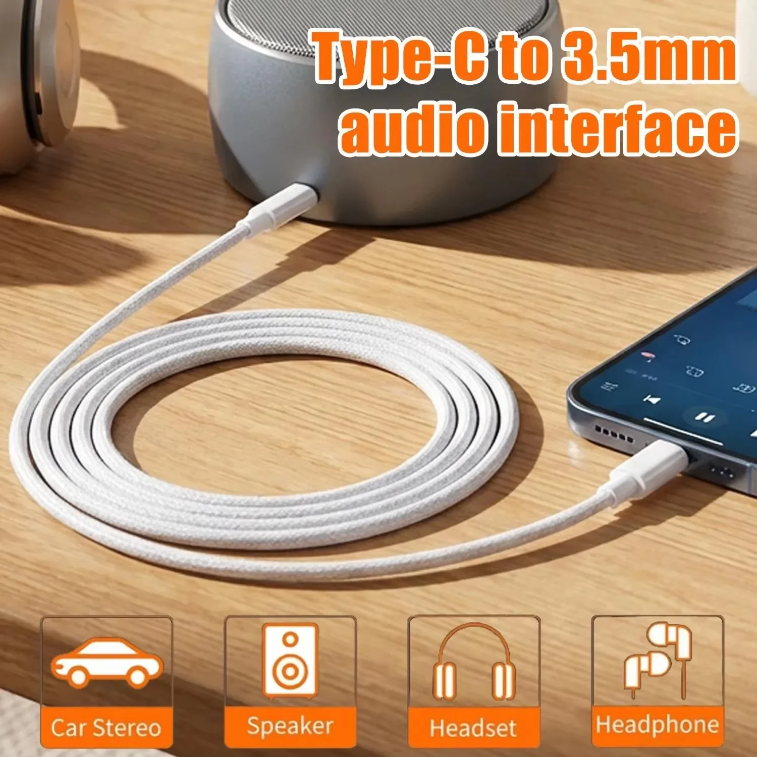 Cabo de Áudio AUX USB C para 3 - Car Jack avaliação e preço